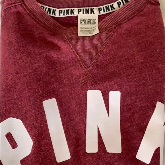 VS PINK Maroon Pullover Sweater - Picture 3 of 3